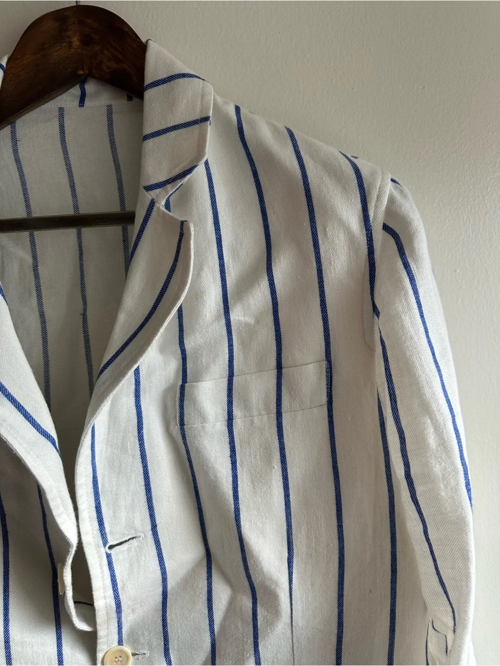 GRAIL Cifonelli White & Blue Surgeon’s Blazer Fully Bespoke by The Rake